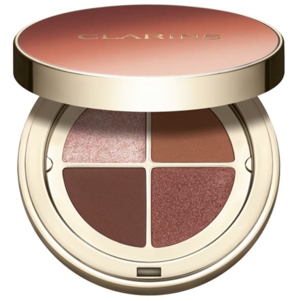 Clarins Ombre 4 Colour Eye Palette палитра сенки за очи за дълготраен ефект цвят 03 - Flame Gradation 4