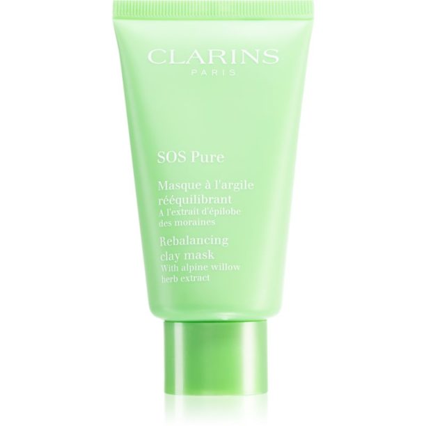 Clarins SOS Pure Rebalancing Clay Mask маска с глина за комбинирана към мазна кожа 75 мл. на ниска цена