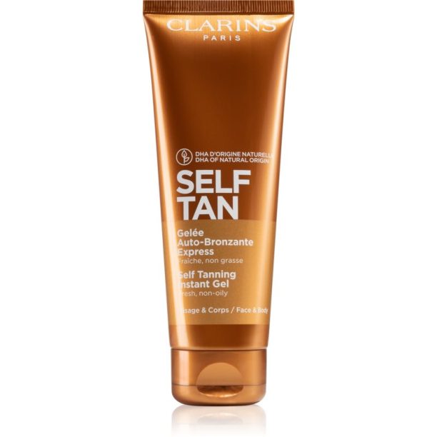 Clarins Self Tan Instant Gel бронзиращ гел за тяло и лице 125 мл.