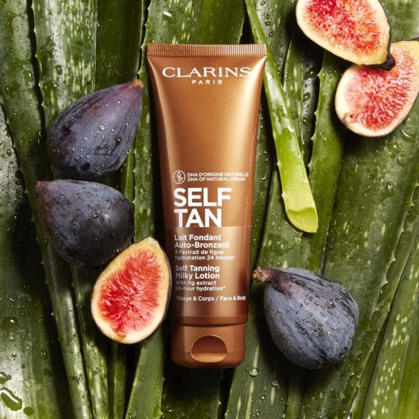 Clarins Self Tan Milky Lotion бронзиращ лосион за тяло и лице 125 мл. купи на топ цена