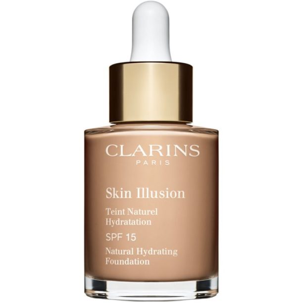 Clarins Skin Illusion Natural Hydrating Foundation озаряващ хидратиращ фон дьо тен SPF 15 цвят 108W Sand 30 мл.