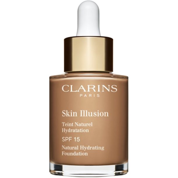 Clarins Skin Illusion Natural Hydrating Foundation озаряващ хидратиращ фон дьо тен SPF 15 цвят 114N Cappuccino 30 мл. на ниска цена