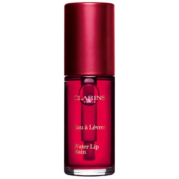 Clarins Water Lip Stain гланц за устни с матиращ ефект с хидратиращ ефект цвят 09 DeepRed 7 мл.