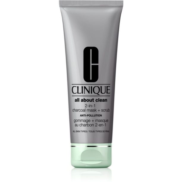 Clinique All About Clean 2-in-1 Charcoal Mask + Scrub почистваща маска за лице 100 мл. на ниска цена