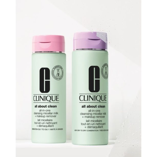 Clinique All About Clean All-in-One Cleansing Micellar Milk + Makeup Remove нежно почистващо мляко за суха или много суха кожа 200 мл. купи на топ цена