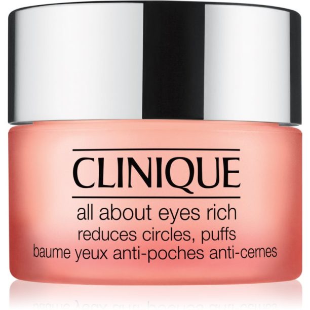 Clinique All About Eyes™ Rich хидратиращ крем за очи против отоци и тъмни кръгове 15 мл. на ниска цена