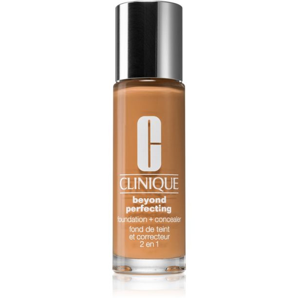 Clinique Beyond Perfecting™ Foundation + Concealer грим и коректор 2 в 1 цвят 23 Ginger 30 мл.