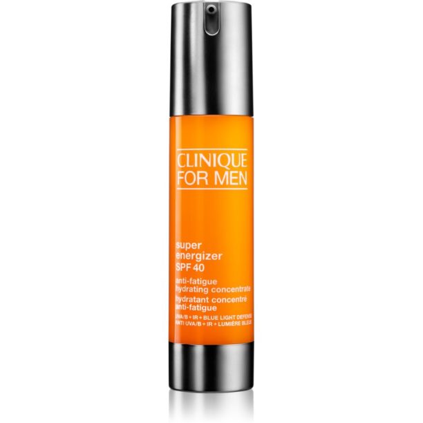 Clinique For Men™ Super Energizer™ SPF 40 Anti-Fatigue Hydrating Concentrate енергизиращ гел-крем SPF 40 48 мл. на ниска цена