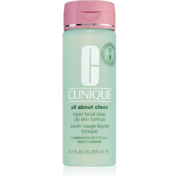 Clinique Liquid Facial Soap Oily Skin Formula течен сапун за смесена и мазна кожа 200 мл. на ниска цена