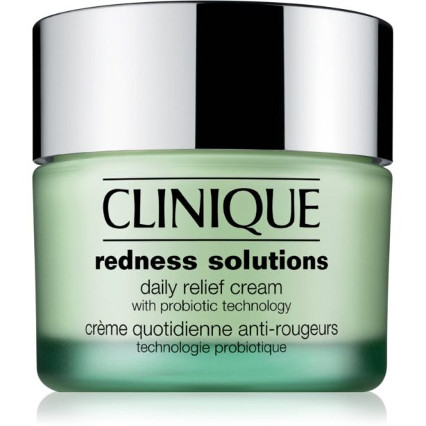 Clinique Redness Solutions Daily Relief Cream With Microbiome Technology дневен успокояващ крем 50 мл. на ниска цена