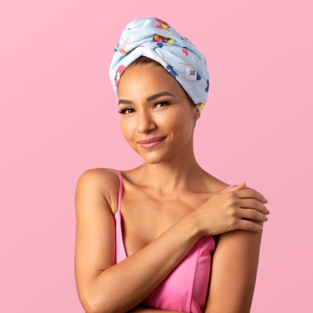 Coco & Eve Microfibre Hair Towel Wrap хавлия За коса 3.0 Pool Print на ниска цена