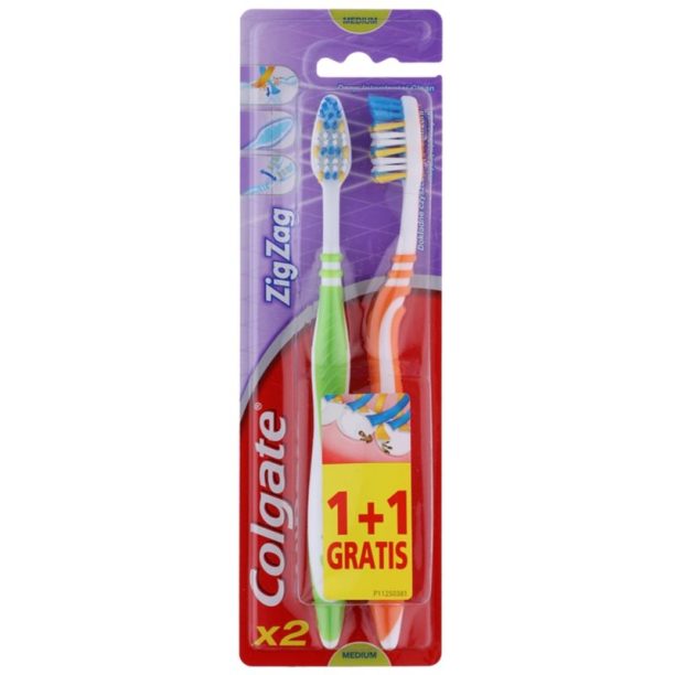 Colgate Zig Zag Medium четки за зъби medium 2 бр 2 бр.