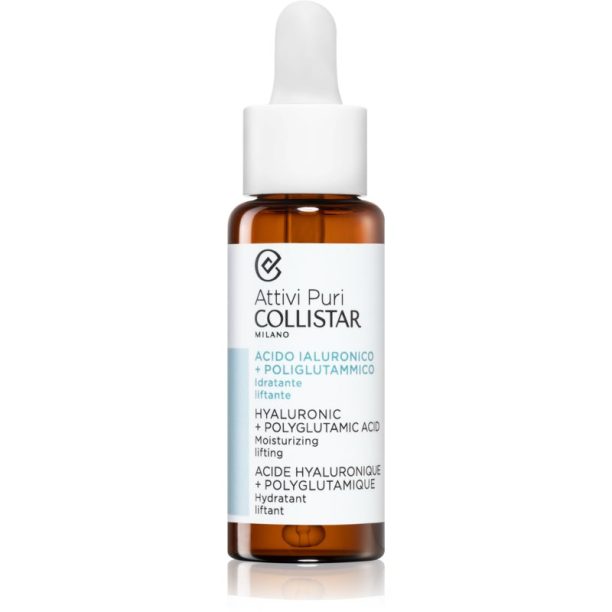 Collistar Attivi Puri Hyaluronic + Polyglutamic Acid Serum лифтинг серум за лице с хиалуронова киселина 30 мл.