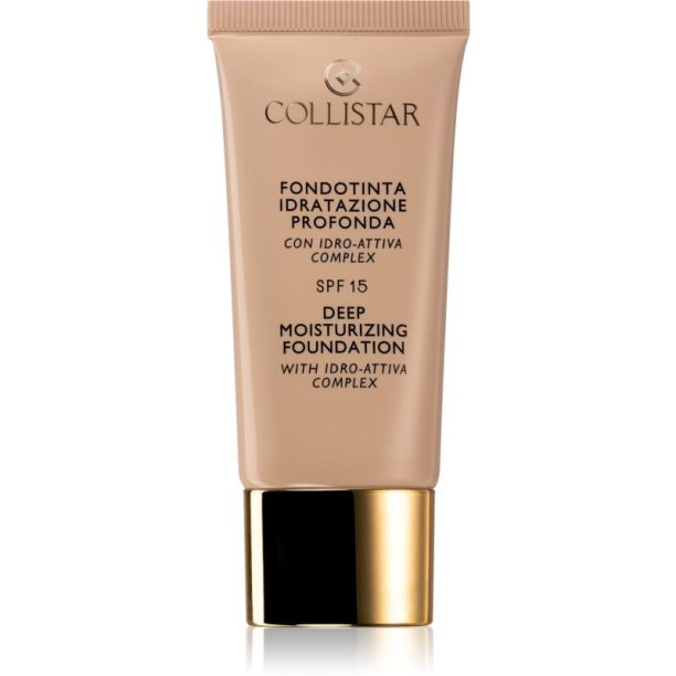 Collistar Deep Moisturizing Foundation хидратиращ фон дьо тен SPF 15 цвят 5 30 мл.