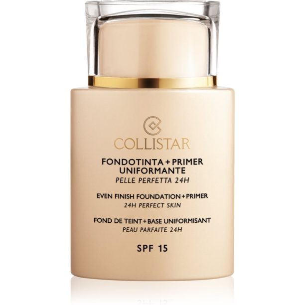 Collistar Even Finish Foundation+Primer 24h Perfect Skin фон дьо тен и основа SPF 15 цвят 2 Cameo 35 мл.