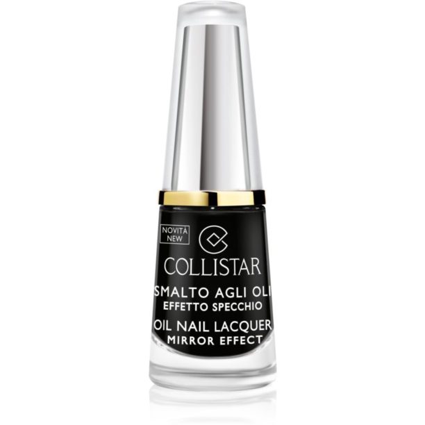 Collistar Oil Nail Lacquer лак за нокти  с олио цвят 313 Nero Intenso 6 мл.