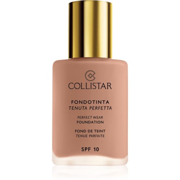 Collistar Perfect Wear Foundation водоустойчив течен фон дьо тен SPF 10 цвят 3 Natural  30 мл.