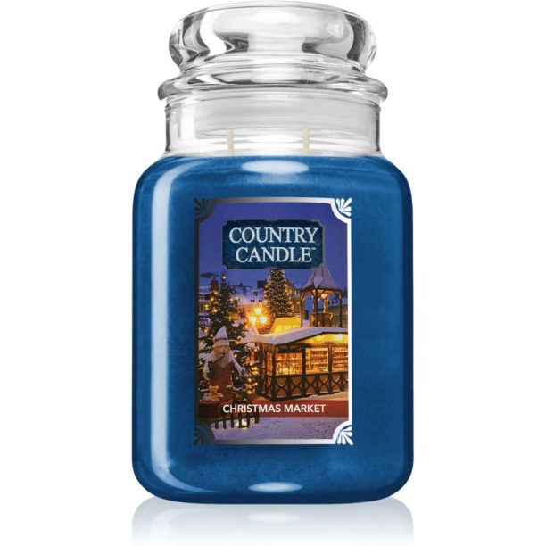 Country Candle Christmas Market ароматна свещ 680 гр.