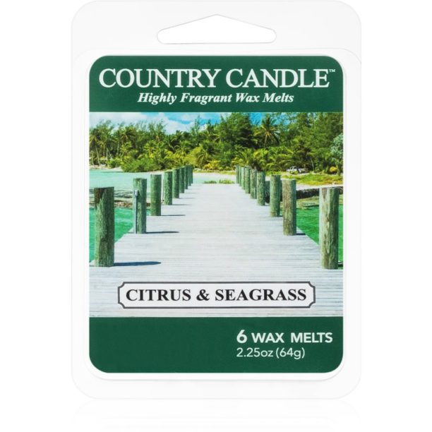 Country Candle Citrus & Seagrass восък за арома-лампа 64 гр.