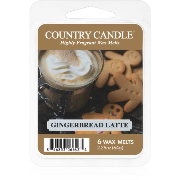 Country Candle Gingerbread Latte восък за арома-лампа 64 гр.