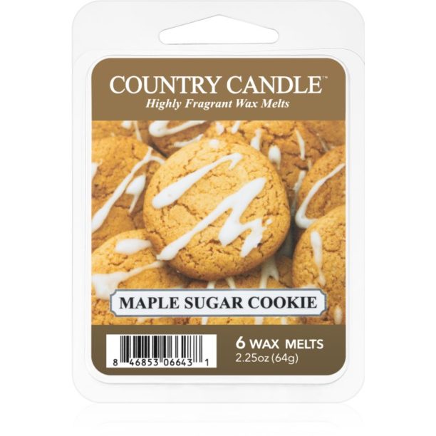 Country Candle Maple Sugar & Cookie восък за арома-лампа 64 гр.