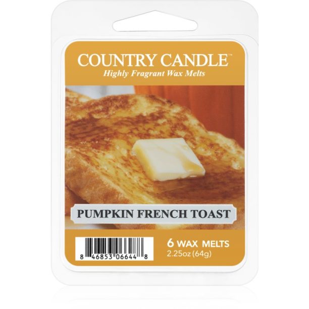 Country Candle Pumpkin French Toast восък за арома-лампа 64 гр.