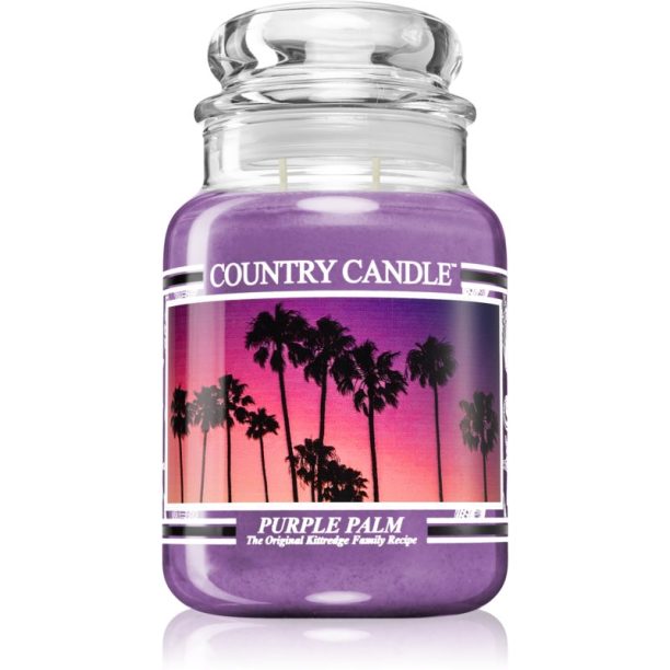 Country Candle Purple Palm ароматна свещ 680 гр.