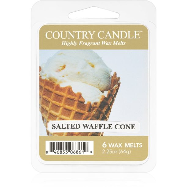 Country Candle Salted Waffle Cone восък за арома-лампа 64 гр.