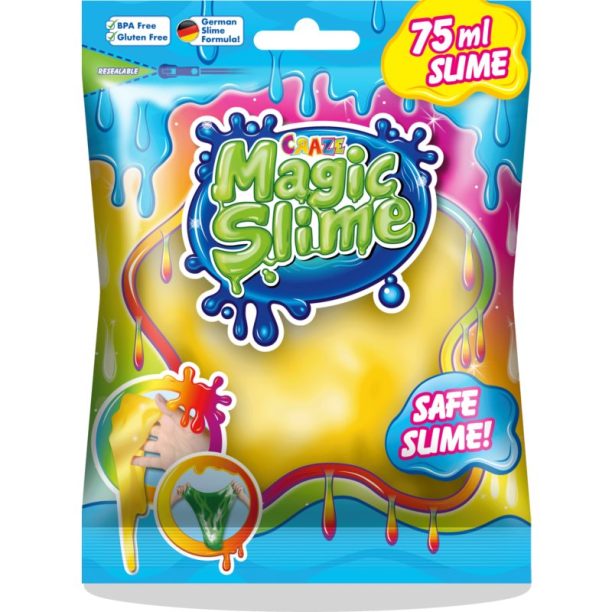 Craze Magic Slime цветна слуз Yellow 75 мл.