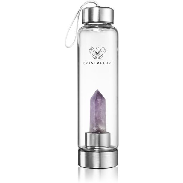 Crystallove Amethyst Bottle бутилка за вода 550 мл.