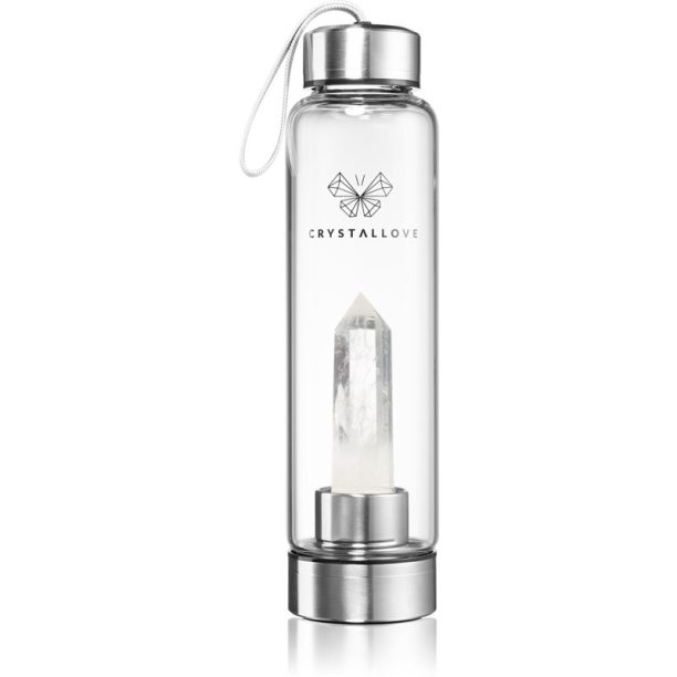 Crystallove Clear Quartz Bottle бутилка за вода 550 мл.