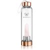 Crystallove Rose Quartz Bottle Rose Gold бутилка за вода 550 мл.