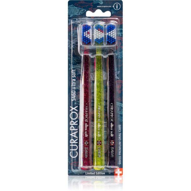 Curaprox Limited Edition Fishing четка за зъби 5460 Ultra Soft 3 бр.