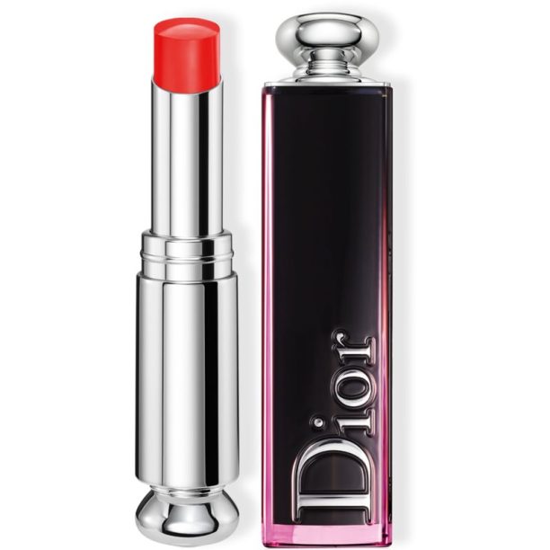 DIOR Dior Addict Lacquer Stick червило със силен блясък цвят 744 Party Red 3