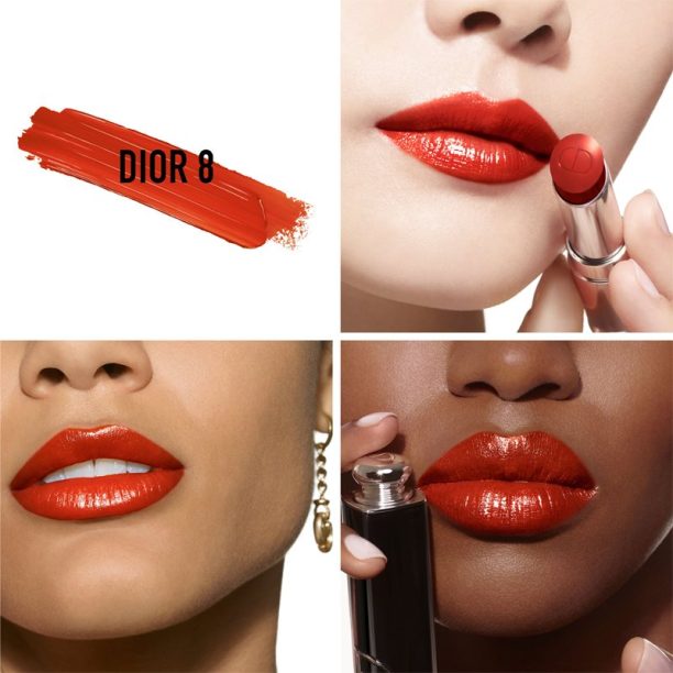 DIOR Dior Addict бляскаво червило сменяема цвят 008 Dior 8 3