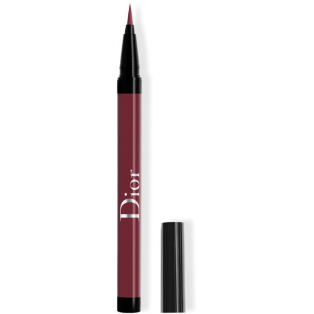 DIOR Diorshow On Stage Liner течна очна линия в писалка водоустойчиви цвят 866 Satin Maroon 0