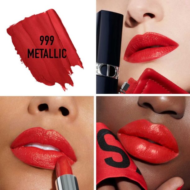 DIOR Rouge Dior The Refill дълготрайно червило пълнител цвят 999 Metallic 3