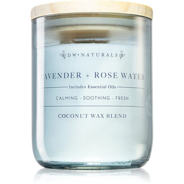 DW Home Naturals Lavender & Rose Water ароматна свещ 501 гр.