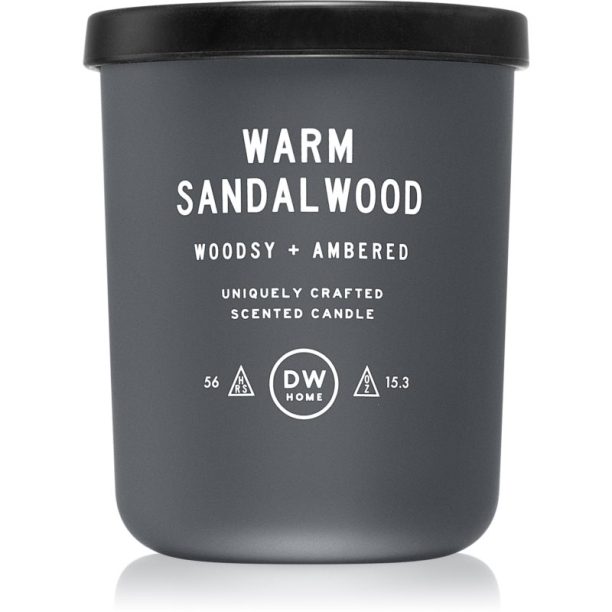 DW Home Warm Sandalwood ароматна свещ с дървен фитил 434 гр.