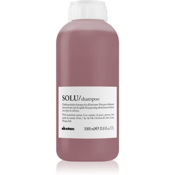 Davines Essential Haircare SOLU Shampoo дълбоко почистващ шампоан с освежаващ ефект 1000 мл.