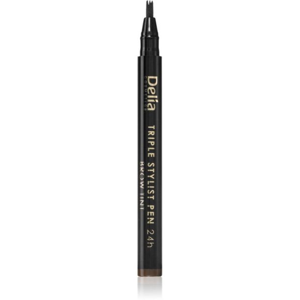 Delia Cosmetics Eyebrow Expert маркер за вежди цвят 4.0 brown 1