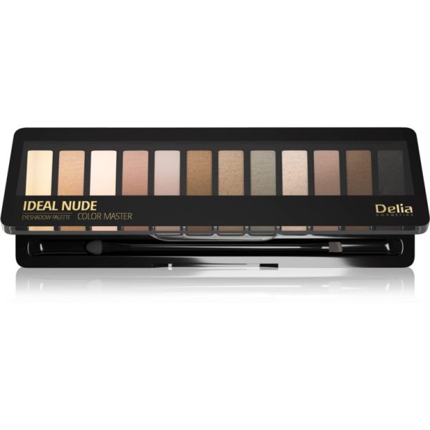 Delia Cosmetics Ideal Nude Color Master палитра сенки за очи цвят 02 18 гр.