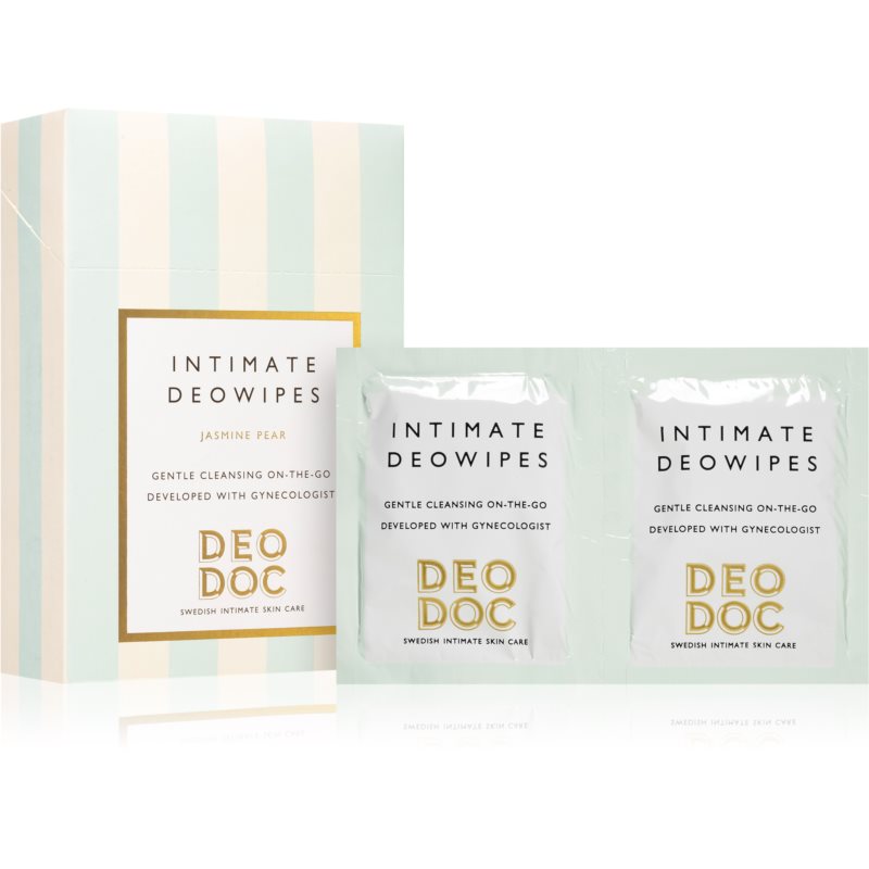 DeoDoc DeoWipes Jasmine Pear кърпички за интимна хигиена 10 бр. на ниска цена