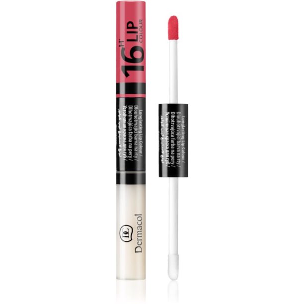 Dermacol 16H Lip Colour дълготране двуфазен цвят и гланц за устни цвят 16 4.8 гр.