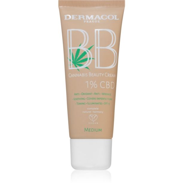 Dermacol Cannabis Beauty Cream ББ крем с конопено масло цвят no.2 Medium 30 мл.