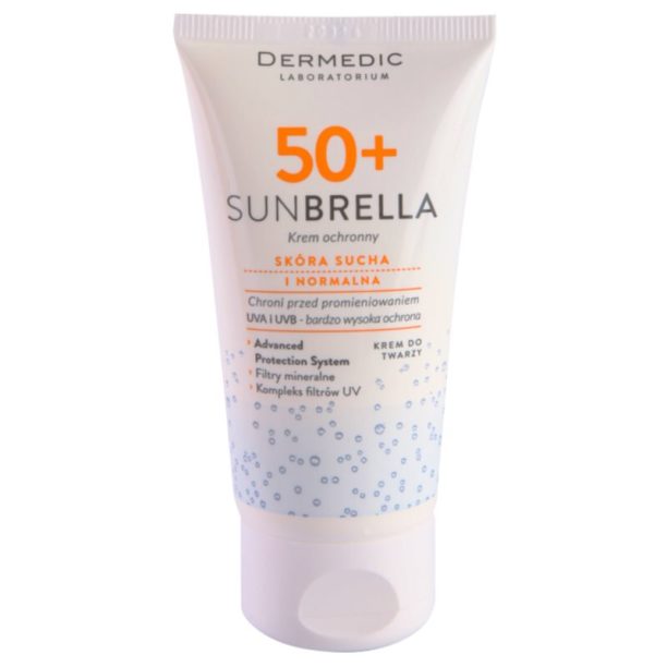 Dermedic Sunbrella защитен крем  за нормална и суха кожа SPF 50+ 50 гр. на ниска цена