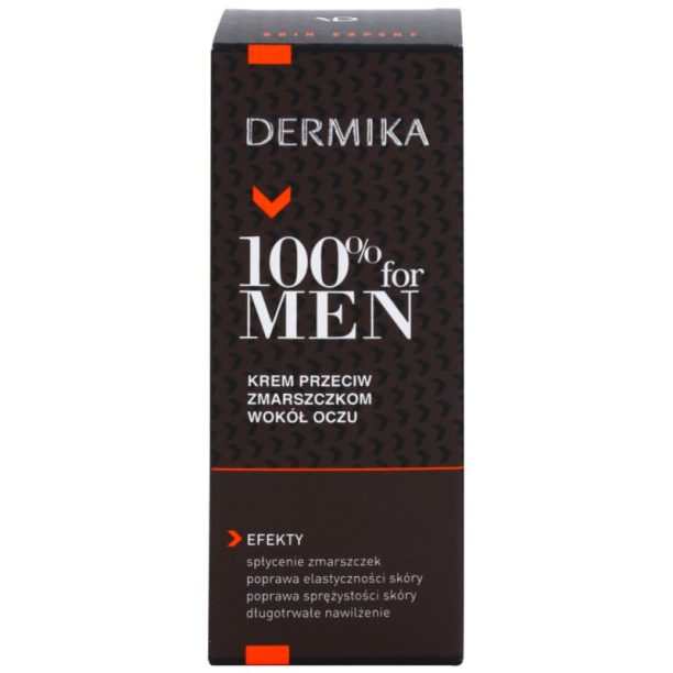 Dermika 100% for Men крем за околоочния контур против бръчки 15 мл. купи на топ цена