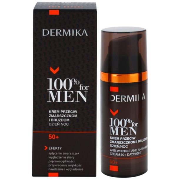 Dermika 100% for Men крем против дълбоки бръчки 50+ 50 мл. купи на топ цена