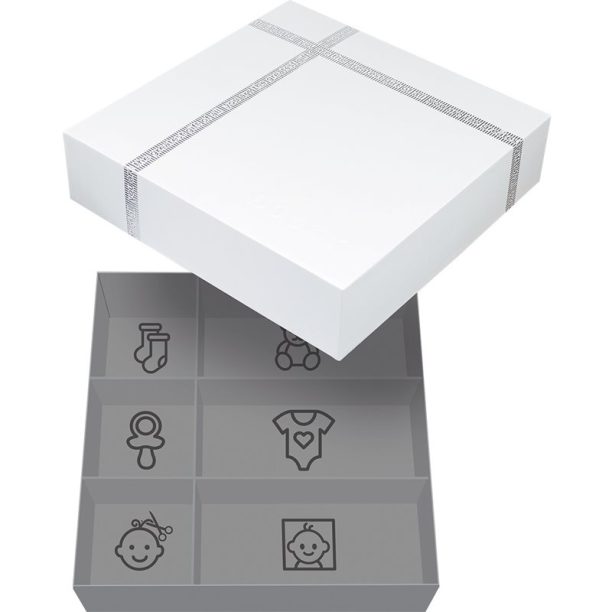 Dooky Luxury Memory Box 3D Handprint комплект за отпечатъци на бебето 1 бр. купи на топ цена