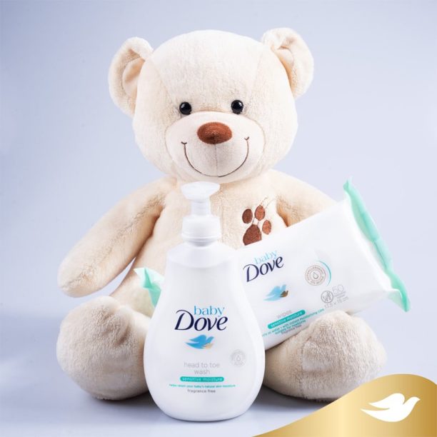 Dove Baby Sensitive Moisture почистващ гел за тяло и коса 400 мл. на ниска цена